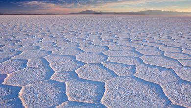 lithium vlakte met horizon